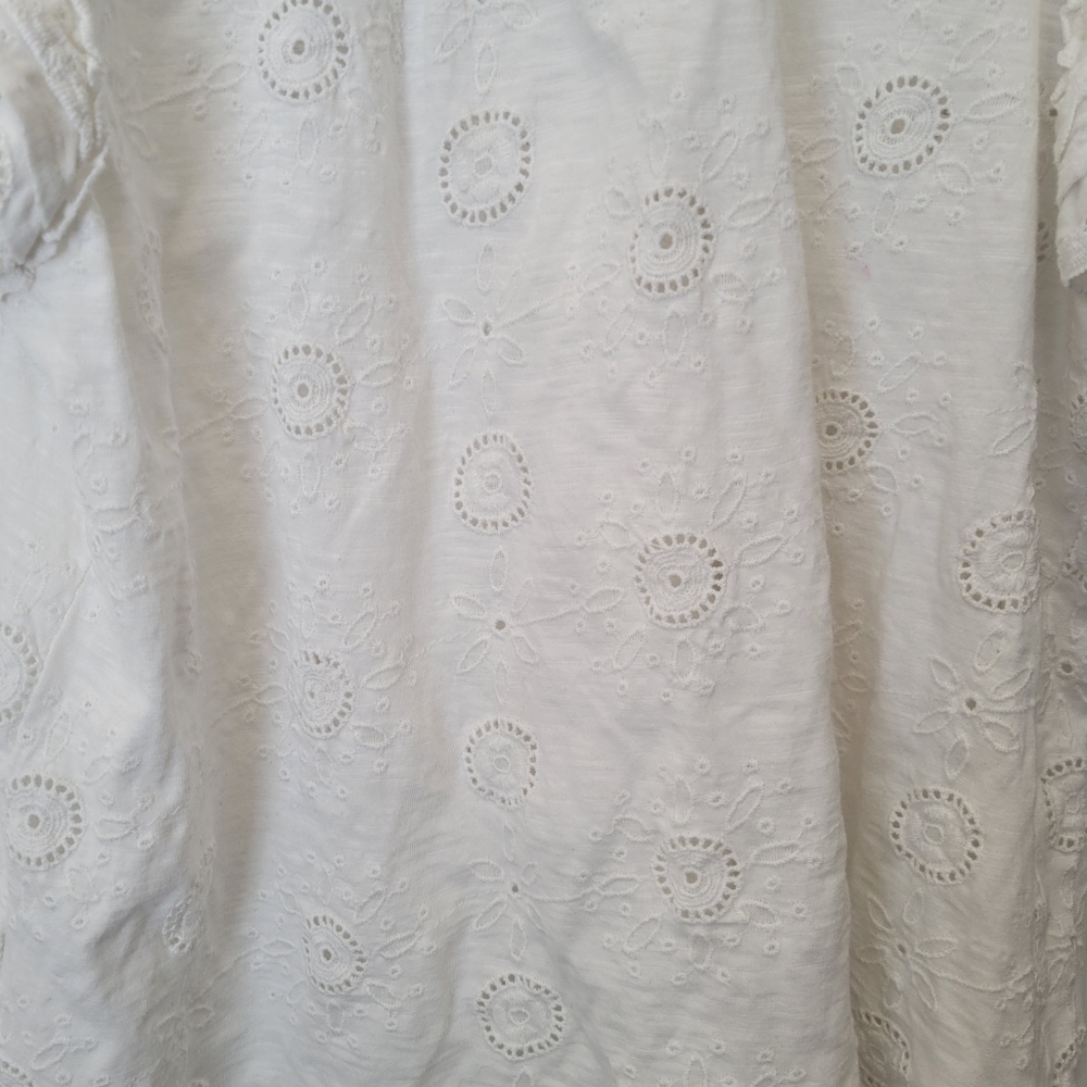Anthropologie white blouse
